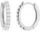 Boucles d'oreilles créoles diamants synthétiques or Stepec - 9KLGD081W