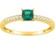 Bague or, émeraude & diamant(s) synthétique(s) Diamanti - 9KLGE112Y
