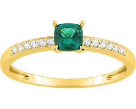 Bague or, émeraude & diamant(s) synthétique(s) Diamanti - 9KLGE112Y