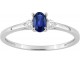Bague or, saphir & diamant(s) synthétique(s) Stepec - 9KLGS108W
