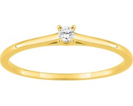 Bague solitaire or & diamant synthétique Stepec - 9KLGD020Y