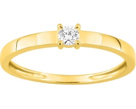 Bague solitaire or & diamant synthétique Stepec - 9KLGD026Y