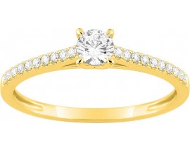 Bague solitaire or & diamants synthétiques Stepec - 9KLGD073Y