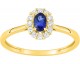 Bague or, saphir & diamant(s) synthétique(s) Stepec - 9KLGS102Y