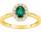 Bague or, émeraude & diamant(s) synthétique(s) Diamanti - 9KLGE103Y