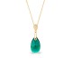 Collier argent doré et cristal Spark - G426EM