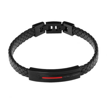 Bracelet cuir et acier PADDOCK Pierre Lannier - BJ40A5501