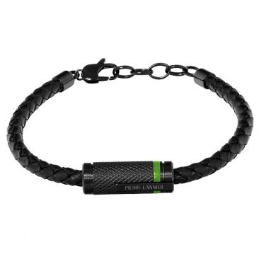 Bracelet cuir et acier PADDOCK Pierre Lannier - BJ40A1571