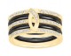 Bague céramique et plaqué or Ceranity - 1-16-0003