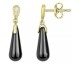 Boucles d'oreilles pendants plaqué or & céramique Ceranity - 1-46-0016