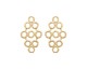 Boucles d'oreilles pendants plaqué or Stepec - IJPJXSPP
