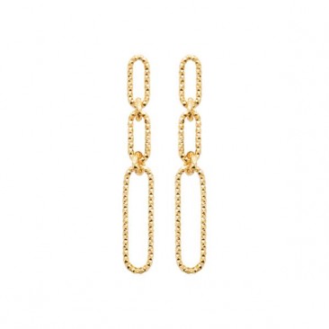 Boucles d'oreilles pendants plaqué or Stepec - IJPOTSPP