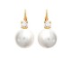 Boucles d'oreilles dormeuses empierrées plaqué or - IOITUPBO