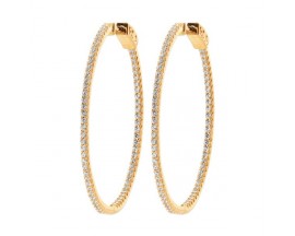 Boucles d'oreilles créoles plaqué or oxydes Stepec - IXJPIBP