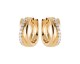 Boucles d'oreilles créoles plaqué or oxydes Stepec - IXXBIBP