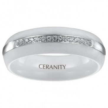 Bague céramique et argent Ceranity - 1-12-0014-B