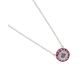 Collier argent oxydes LINEARGENT -19800-R-PE