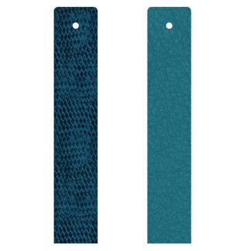 Cuir bracelet Les Georgettes - Ecailles bleutées/Bleu Georgettes 14 mm