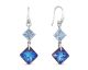 Boucles d'oreilles pendants argent et cristal Spark - A0561BB