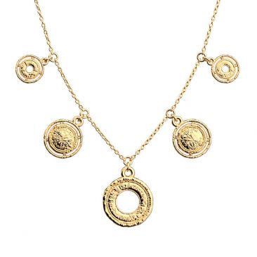 Collier Les Georgettes - Pépite doré - 20 mm