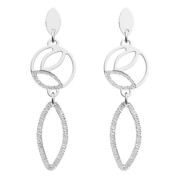 Boucles d'oreilles Les Georgettes - Jungle finition or 16 mm
