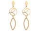 Boucles d'oreilles Les Georgettes - Jungle finition or 16 mm