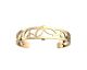 Bracelet manchette Les Georgettes - Jungle finition or 12 mm