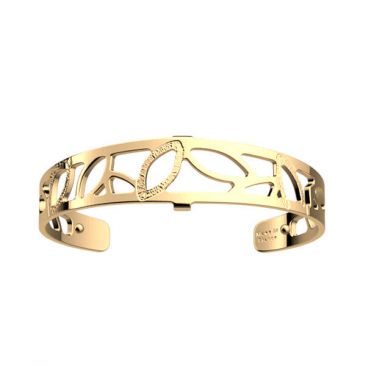 Bracelet manchette Les Georgettes - Jungle finition or 12 mm