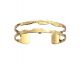Bracelet manchette Les Georgettes - Caiman finition or 14 mm