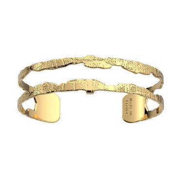 Bracelet manchette Les Georgettes - Caiman finition or 14 mm