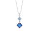 Collier argent et cristal Spark - A0562BB