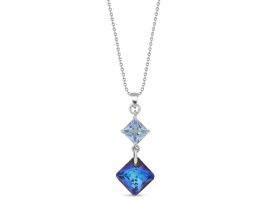 Collier argent et cristal Spark - A0562BB