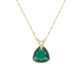 Collier argent doré et cristal Spark - G0414EM