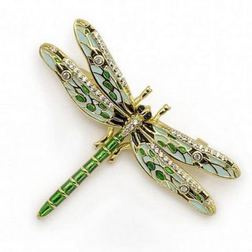 Broche libellule argent & oxydes LINEARGENT - 18234-F