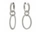 Boucles d'oreilles pendants argent & oxydes de zirconium LINEARGENT - 18775-A