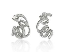 Boucles d'oreilles argent & oxydes LINEARGENT - 19414-A