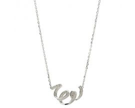 Collier argent & oxydes LINEARGENT - 19414-PE