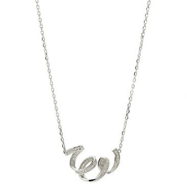 Collier argent & oxydes LINEARGENT - 19414-PE