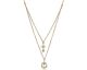 Collier argent doré oxydes LINEARGENT - 19466-C