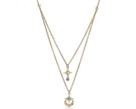 Collier argent doré oxydes LINEARGENT - 19466-C