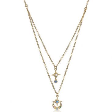 Collier argent doré oxydes LINEARGENT - 19466-C