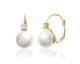 Boucles d'oreilles dormeuses empierrées plaqué or - IOITUPBO