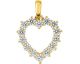 Pendentif coeur or et oxydes - 39195.Z0