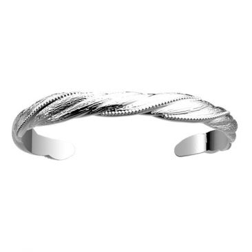 Bracelet Les Georgettes - Drapé finition argent 