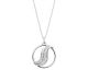 Collier Les Georgettes - Drapé argenté - 25 