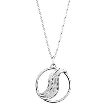 Collier Les Georgettes - Drapé argenté - 25 