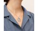 Collier Les Georgettes - Drapé argenté - 25 