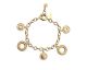 Bracelet chaine Les Georgettes - Pépite finition doré