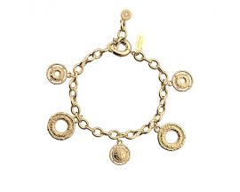 Bracelet chaine Les Georgettes - Pépite finition doré