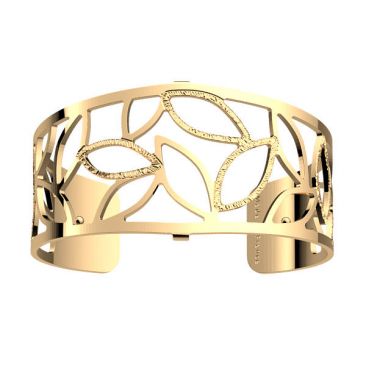 Bracelet manchette Les Georgettes - Jungle finition or 30mm